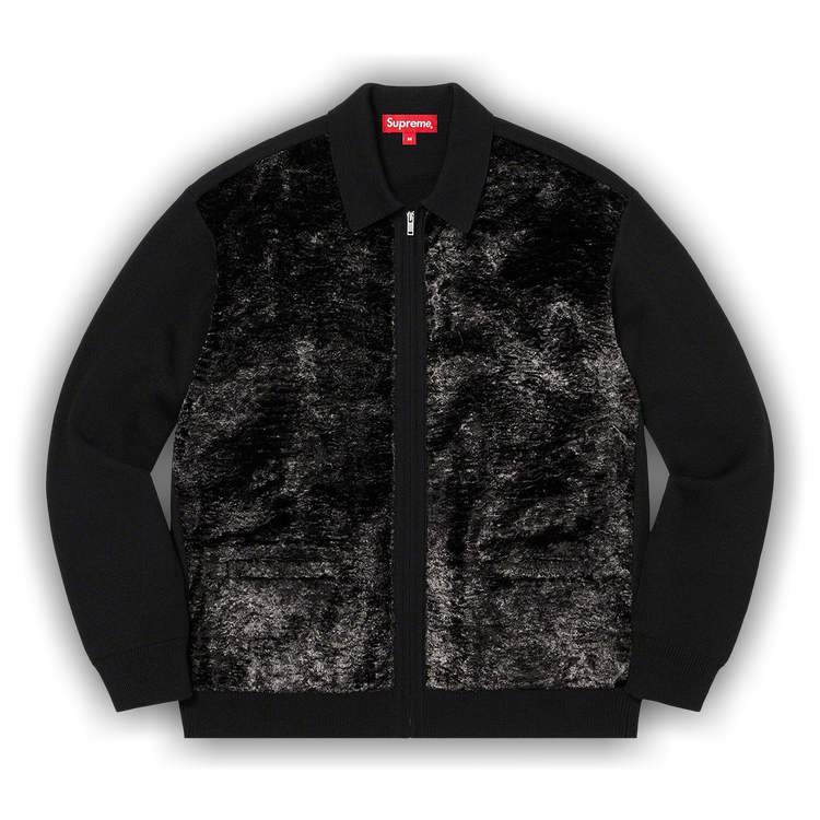 Buy Supreme Faux Fur Zip Up Cardigan 'Black' - FW22SK24 Buy Supreme Faux Fur Zip Up Cardigan 'Black' - FW22SK24