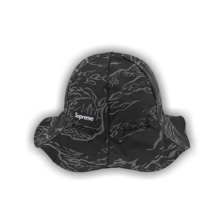 Buy Supreme Tiger Camo Reflective Tulip Hat 'Black' - FW22H69