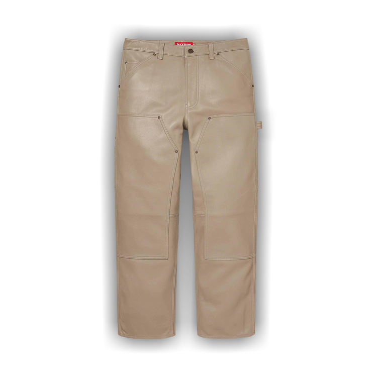 Buy Supreme Leather Double Knee Painter Pant 'Tan' - FW23P21