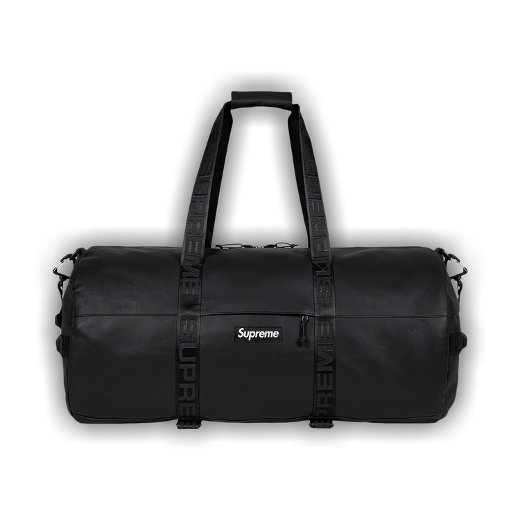 Buy Supreme Leather Large Duffle Bag 'Black' - FW23B28 BLACK | GOAT