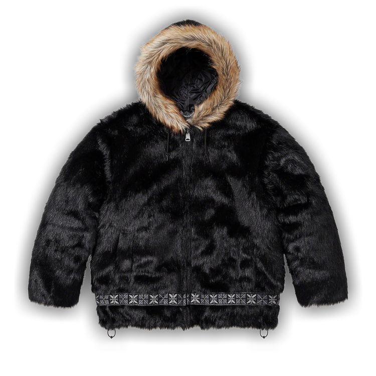 Buy Supreme Faux Fur Parka 'Black' - FW23J122 BLACK | GOAT