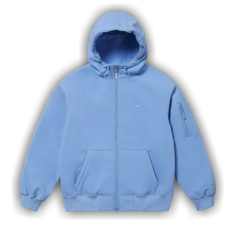 Buy Supreme WINDSTOPPER Zip Up Hooded Sweatshirt 'Light Blue