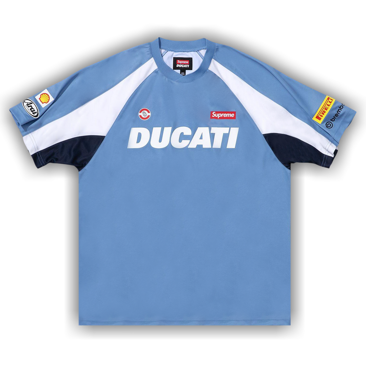 Buy Supreme x Ducati Soccer Jersey 'Blue' - SS24KN47 BLUE | GOAT