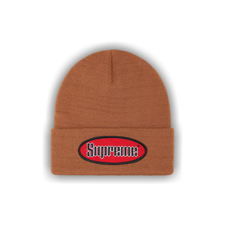 Buy Supreme Oval Patch Beanie 'Rust' - SS22BN29 RUST | GOAT