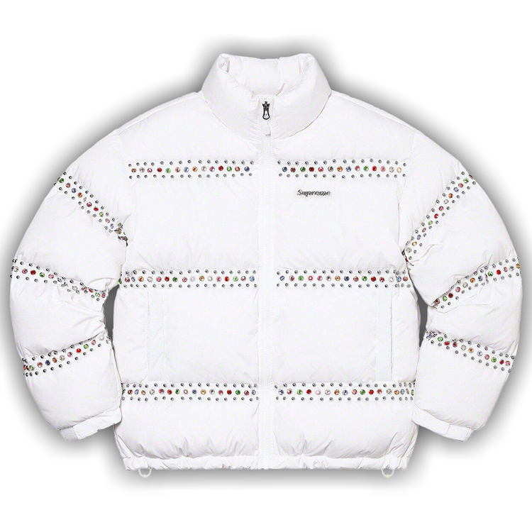 Buy Supreme x B.B. Simon Studded Puffer Jacket 'White