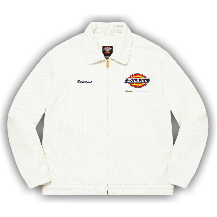 Buy Supreme x Dickies Corduroy Work Jacket 'White' - FW22J14 WHITE