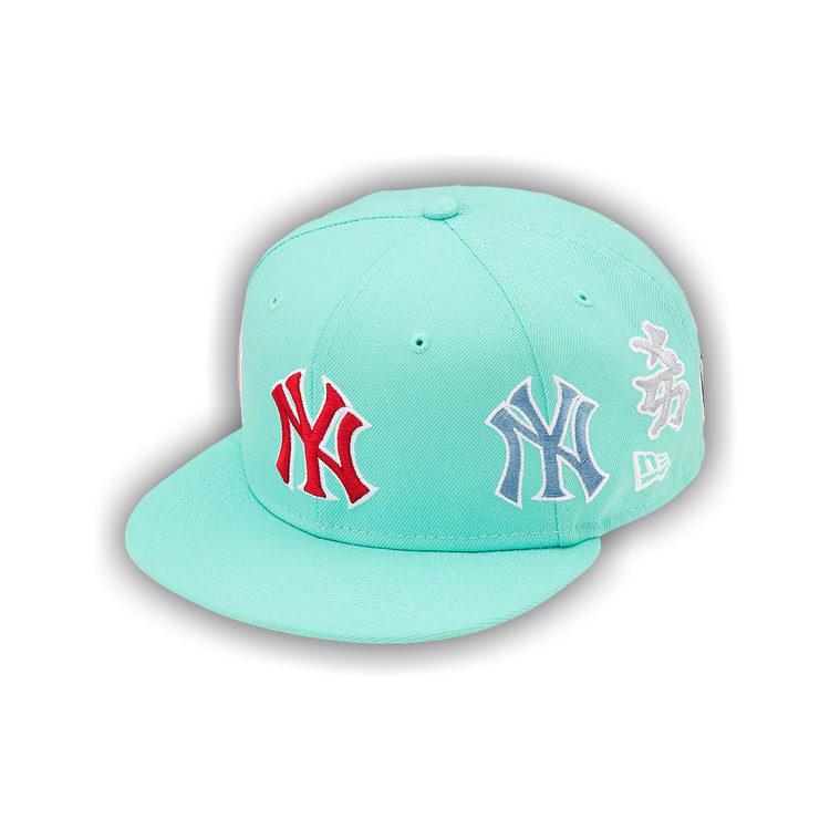 Buy Supreme x New York Yankees Kanji New Era 'Light Aqua