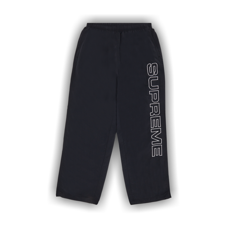 Buy Supreme Spellout Embroidered Track Pant 'Black' - FW24P58