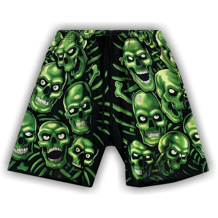 Buy Supreme x Liquid Blue Skull Pile Shorts 'Green' - SS18S0202 GREEN | GOAT