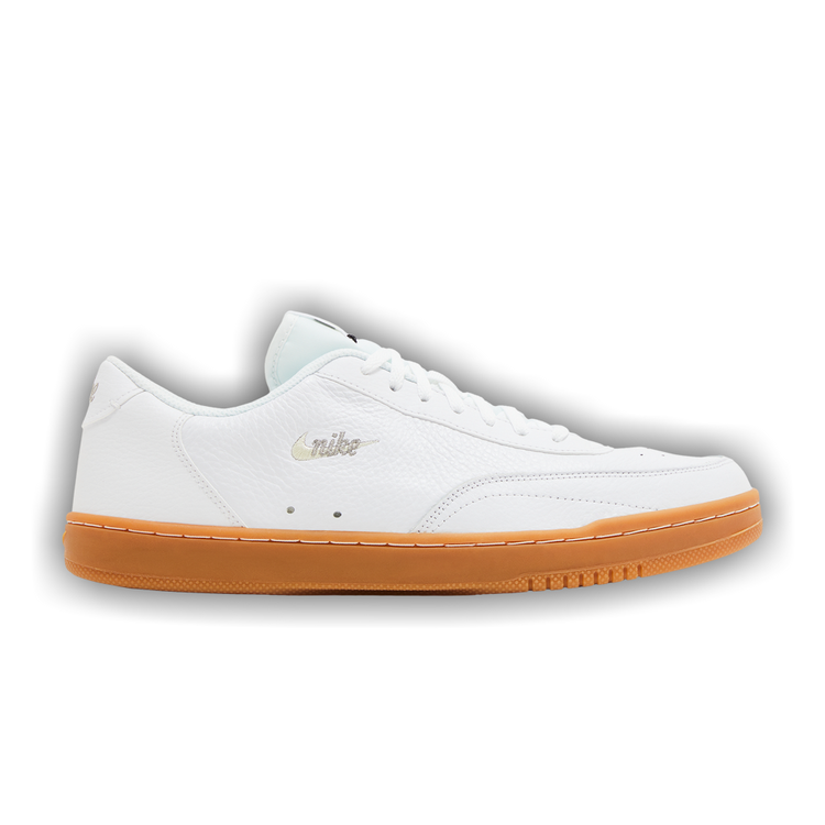 white & orange court vintage premium trainers