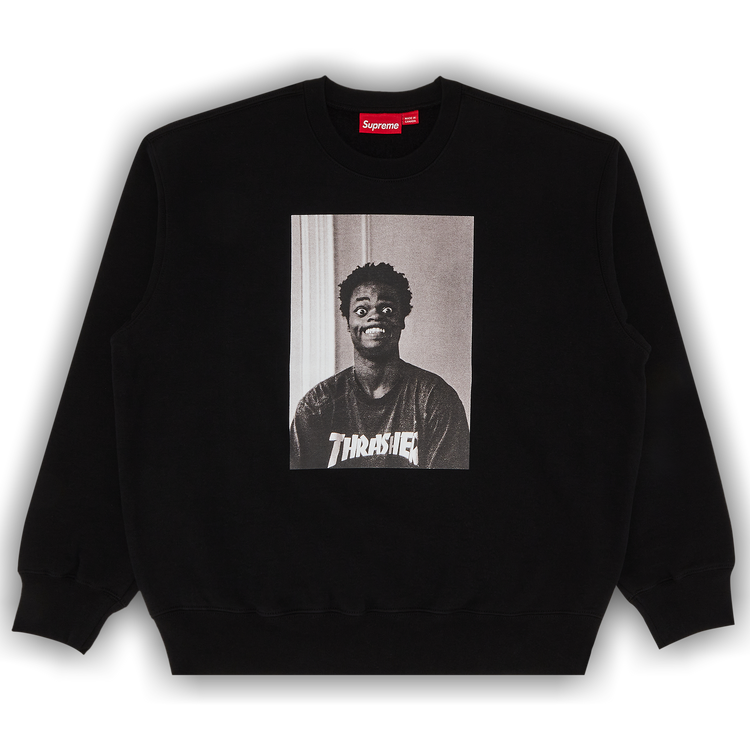 Buy Supreme x Thrasher Crewneck 'Black' - FW24SW64 BLACK | GOAT