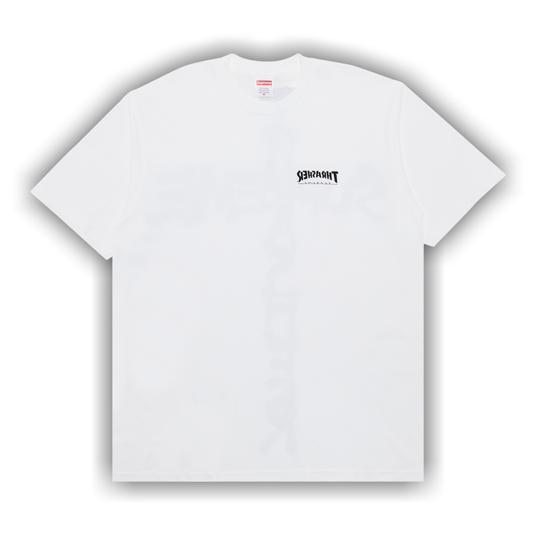 トップス Supreme Thrasher cross tee white L Supreme-Thrasher-Cross-Tee-