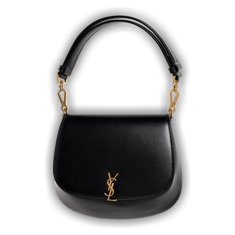 Buy Saint Laurent Voltaire Leather Top Handle 'Black' - 800846