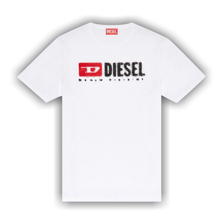 【DIESEL】t-adjust-k14 Men's T-shirt with splashed-effect logo | Black | Diesel