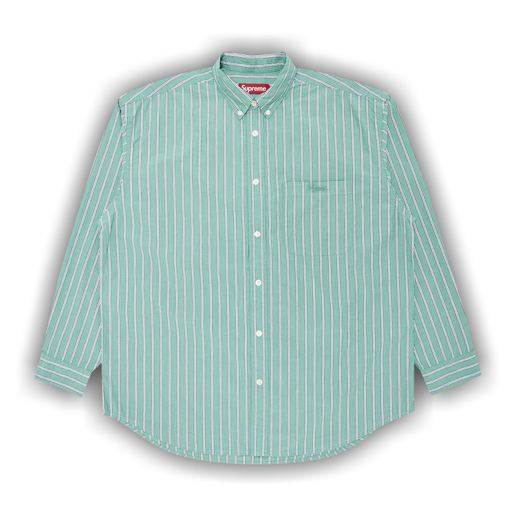 トップス Supreme Loose Fit Stripe Shirt Green M Buy Supreme Loose Fit Stripe Shirt 'Green' - FW24S33 GREEN