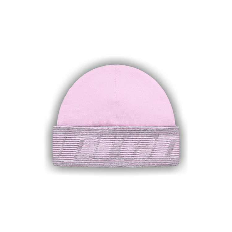 Buy Supreme Reflective Jacquard Beanie 'Light Pink