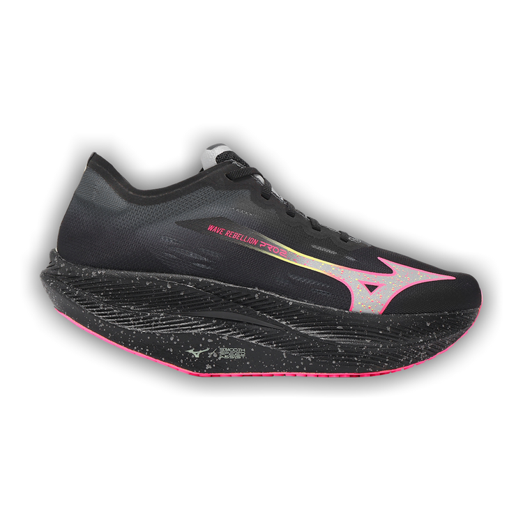 Mizuno Wave Rebellion FLASH2 ブラック/ピンク MIZUNO ミズノ WAVE REBELLION FLASH 2 ウエーブリベリオン