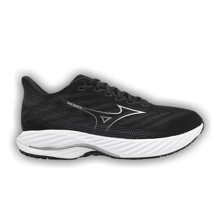 Buy Mizuno Wave Rider 28 Super Wide 'Black White' - J1GC240402 | GOAT