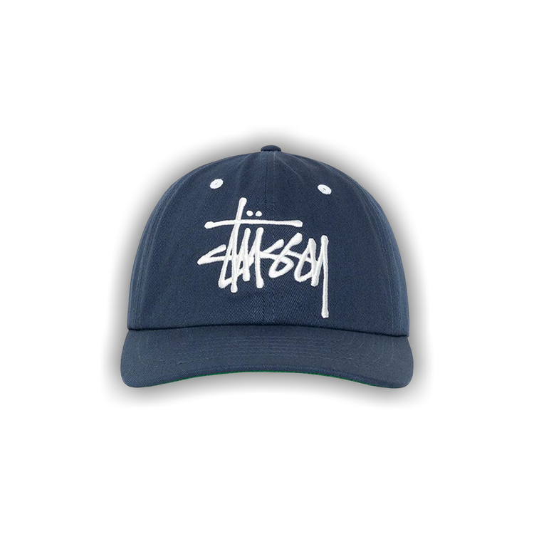 Buy Stussy Low Profile Big Basic Snapback 'Navy' - 1311144