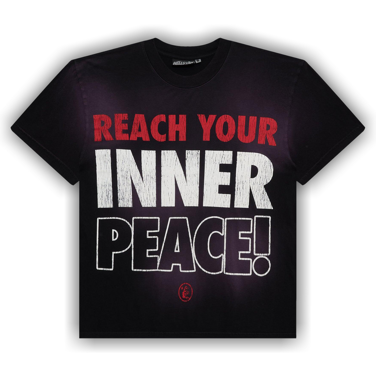 Buy Hellstar Inner Peace T-Shirt 'Black' - HS03TEE002 BLAC | GOAT