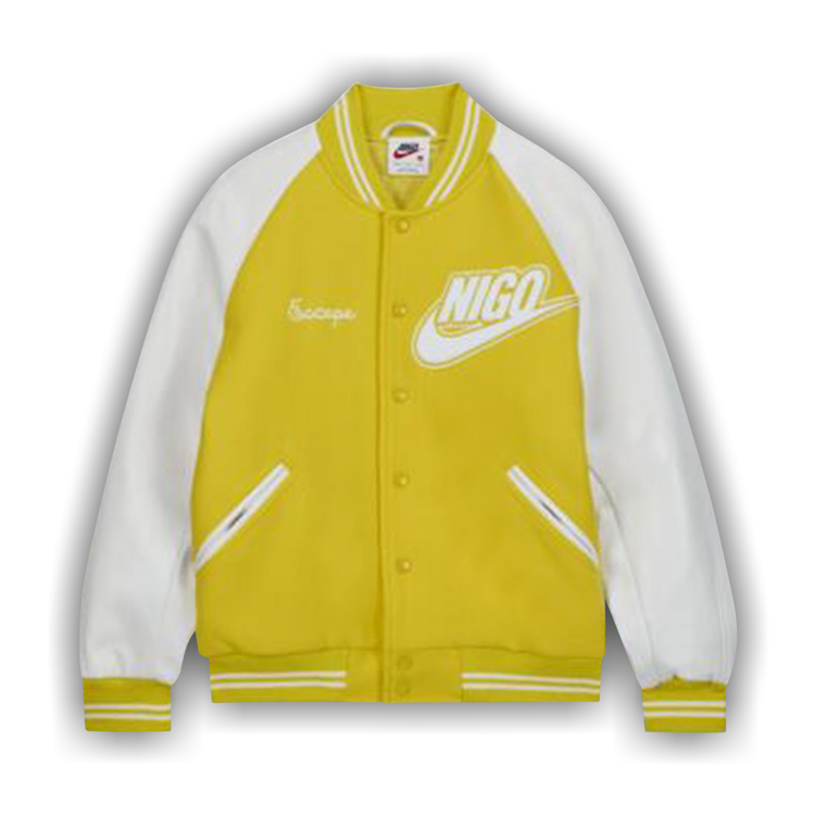 Size l Nike x Nigo NRG Varsity Jacket 'Yellow'