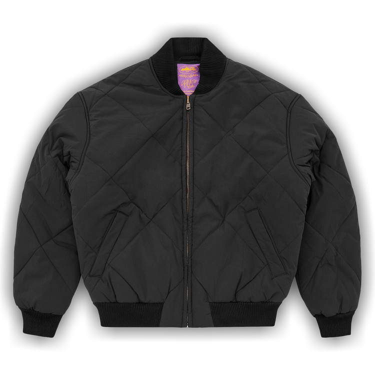 Buy Corteiz CRTZ Olde English Quilted Bomber Jacket 'Black' - 7892  1FW240301OEQB BLAC | GOAT