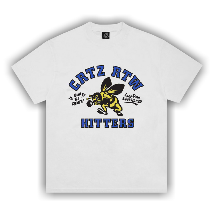 Buy Corteiz CRTZ The Hitters Tee 'White' - 7892 1FW240103THT