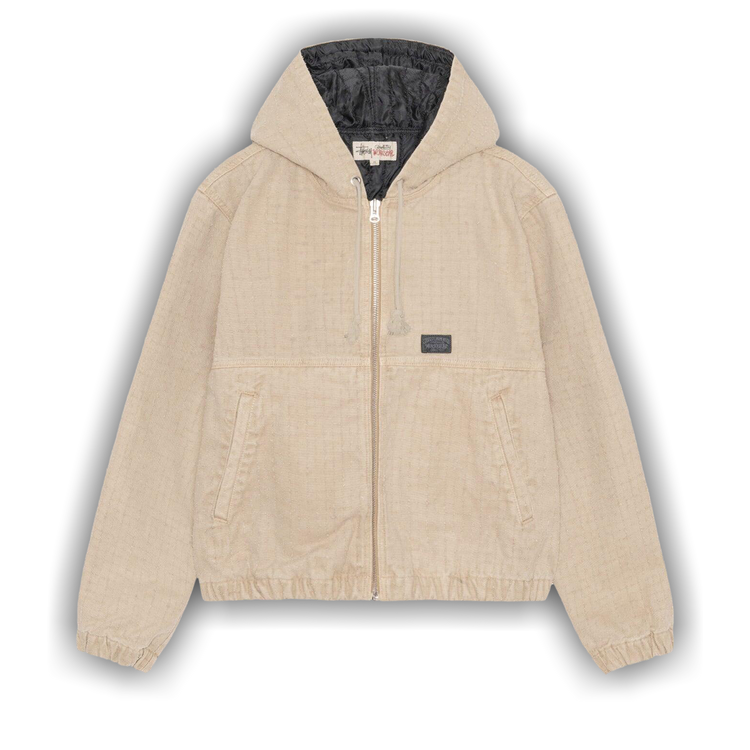 Buy Stussy Canvas Needle Punch Work Jacket 'Khaki' - 115793 Buy Stussy Canvas Needle Punch Work Jacket 'Khaki' - 115793