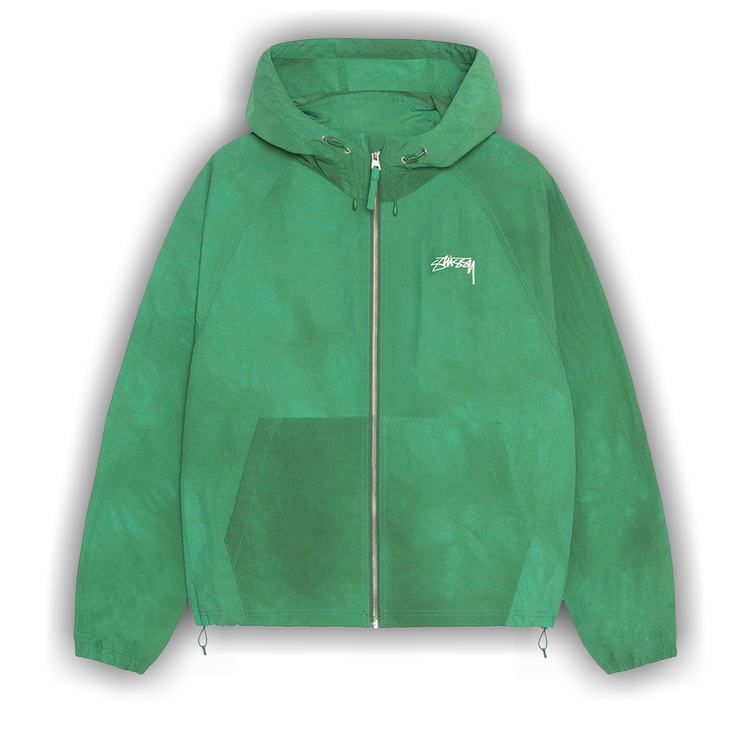★Stussy Wave Dye Beach Shell Jacket Pine★ Stussy Beach Wave Dye Shell Jacket Pine Men's - SS24 - US