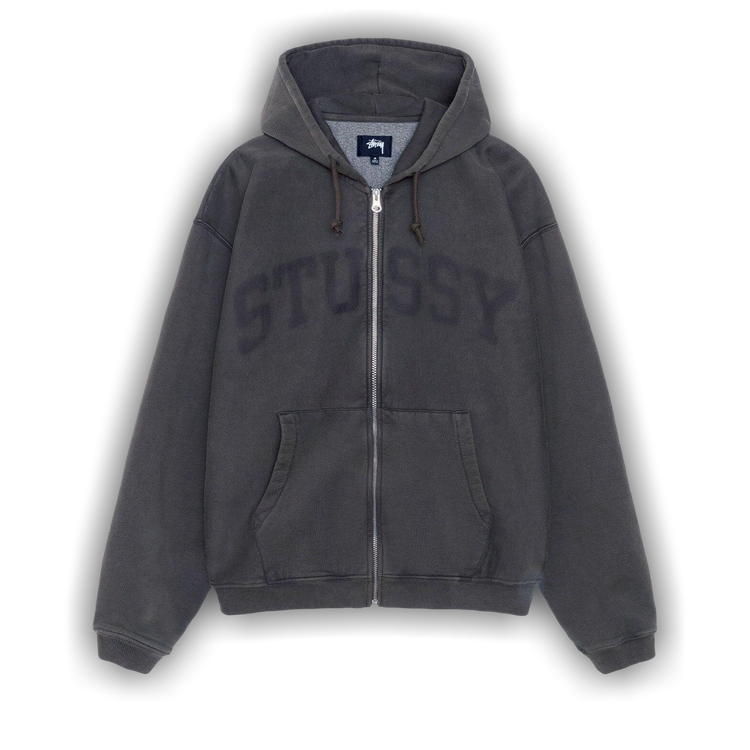 人気メーカー・ブランド 'Washed Hoodie Zip Graphic Faded Stussy Buy Black' 118553 - トップス