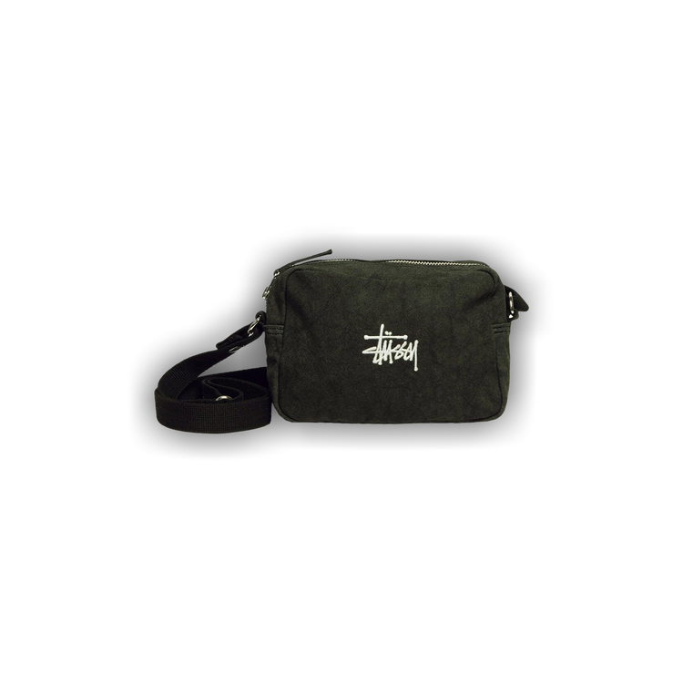 Buy Stussy Needle Punch Side Pouch 'Washed Black' - 134268 WASH | GOAT