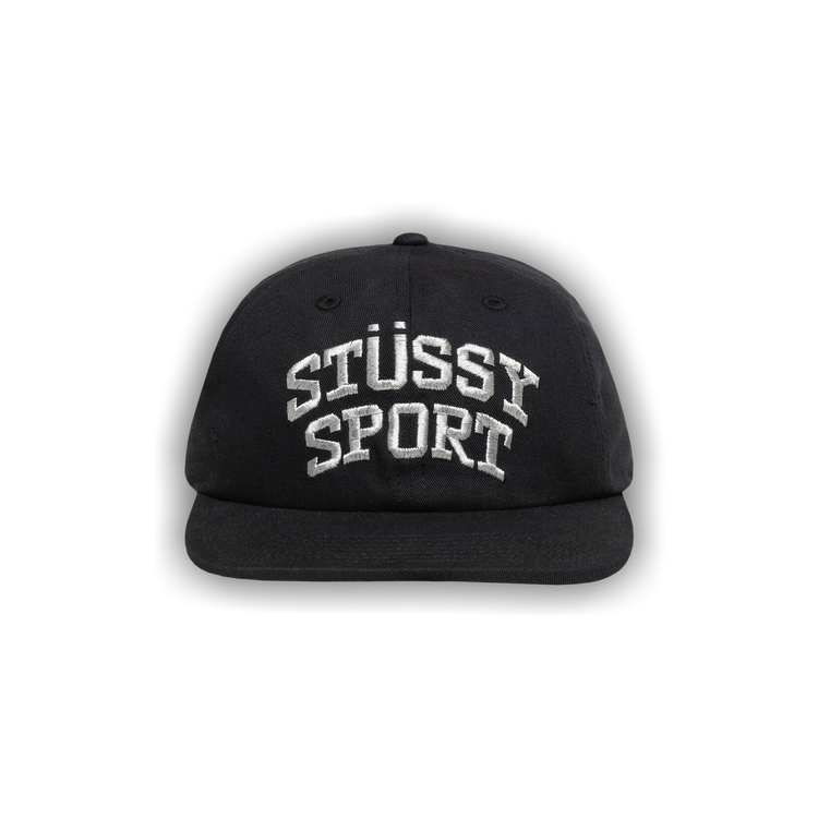 Buy Stussy Mid Depth Sport Snapback 'Black/Metallic' - 1311158