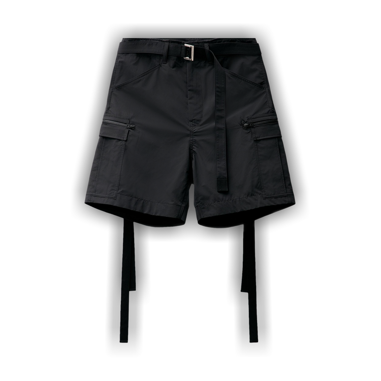 Buy Sacai Matte Taffeta Shorts 'Black' - 23 06762 001 | GOAT