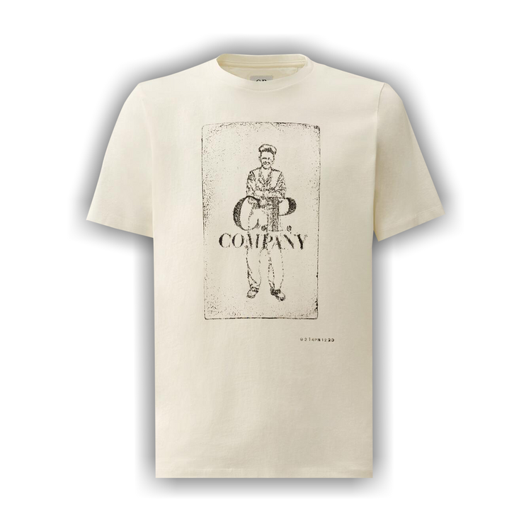 Buy C.P. Company 24/1 Jersey Artisanal Card T-Shirt 'Gauze
