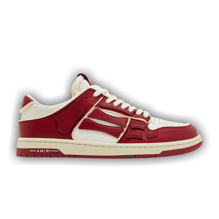 【AMIRI】男性 COLLEGIATE TOP LOW スニーカー AMFOSR1030-451 Collegiate Skel Top Low Sneaker Sea Blue White | The Webster