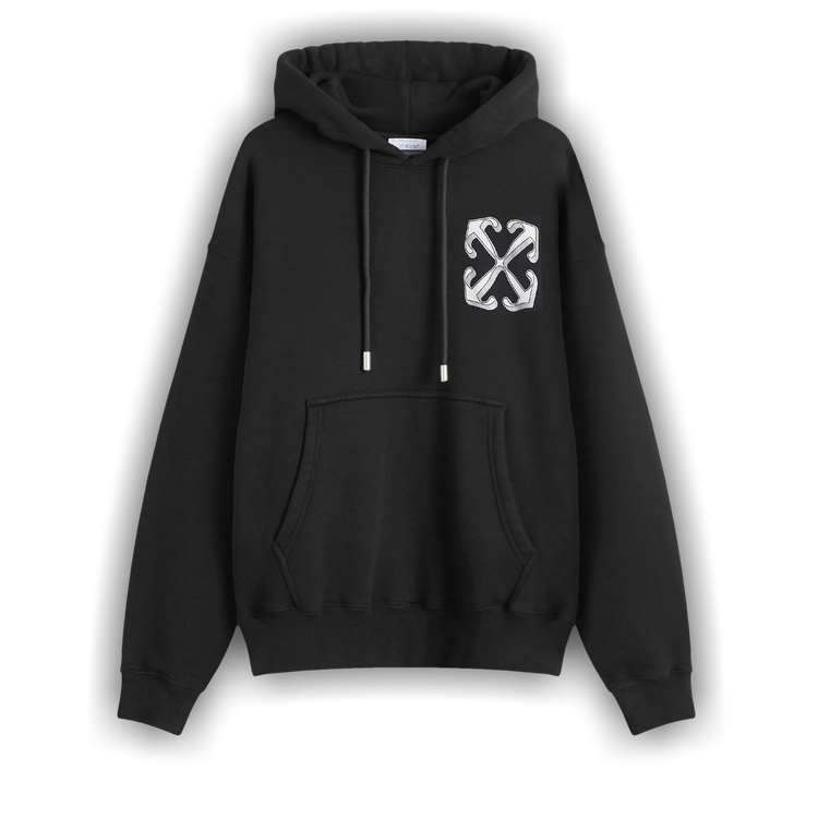 スウェット・トレーナー OFF-WHITE 'Mary Skate' hoodie Black  OMBB085S24FLE0091001 Off-White Mary Skate Hoodie 'Black' OMBB085S24FLE0091001