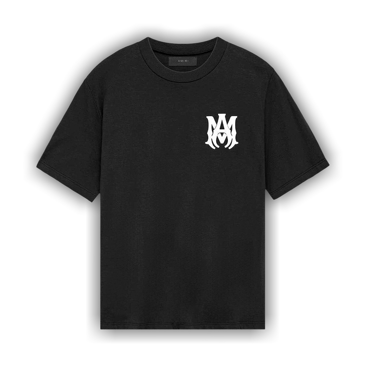 Tシャツ・カットソー AMIRI TSHIRT (AMJYTE1130) Amiri Cotton T-Shirt With Green Logo Print - Black