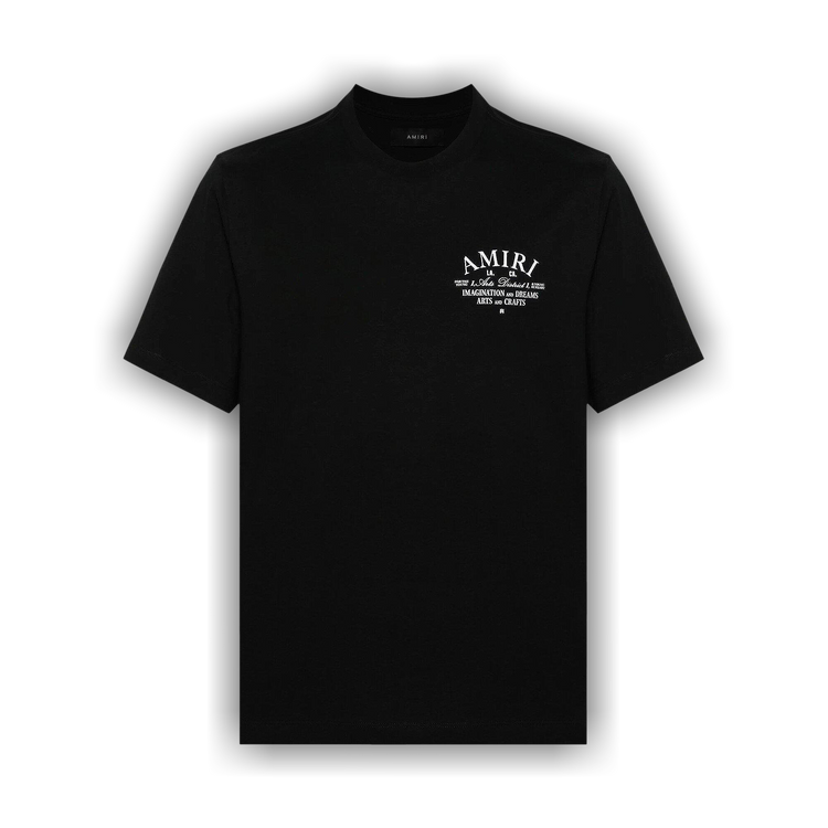 Tシャツ・カットソー AMIRI Men T Shirts AMJYTE1073BLACK Black AMIRI Black cotton T-shirt with logo | TheDoubleF