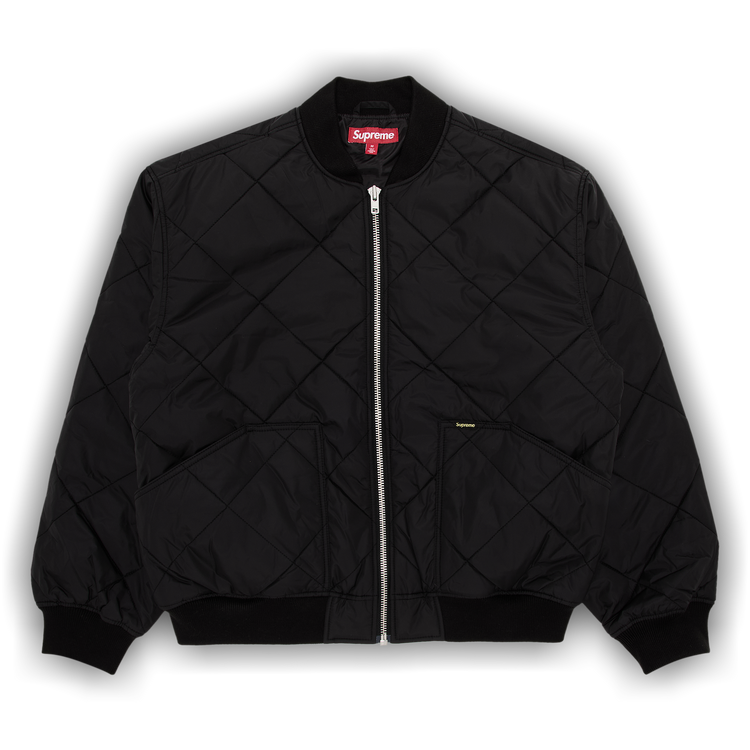 Buy Supreme AOI Quilted Work Jacket 'Black' - FW24J110 BLACK | GOAT