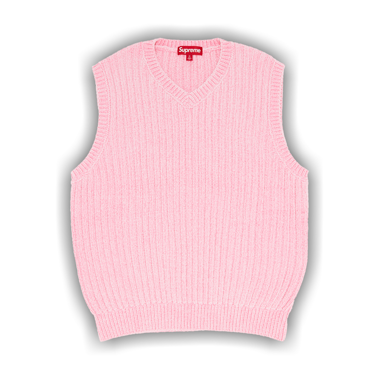 Buy Supreme Chenille Sweater Vest 'Pink' - FW24SK44 PINK | GOAT
