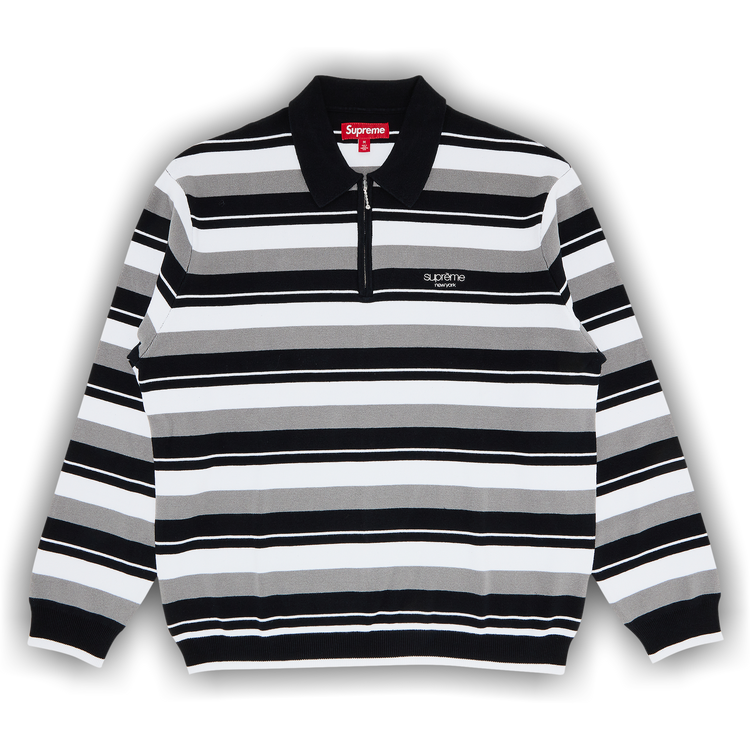 Supreme pinstripe half zip polo on sale