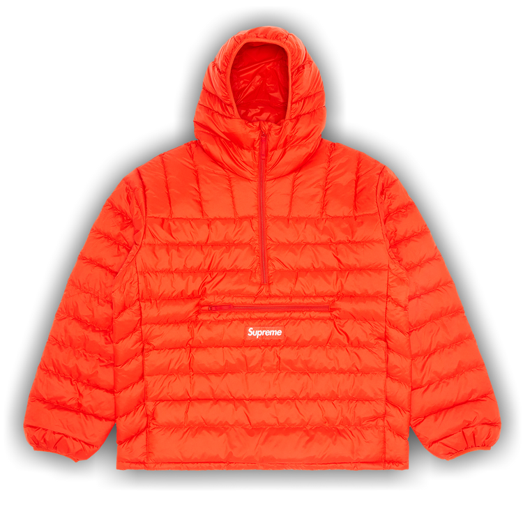 【Supreme】 Micro Down Half Zip Hooded Pullover Dark Orange Supreme Micro Down Half Zip Hooded Pullover (FW21) Dark