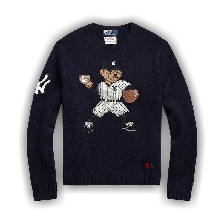Buy Polo by Ralph Lauren x New York Yankees Pullover Sweater 'Navy