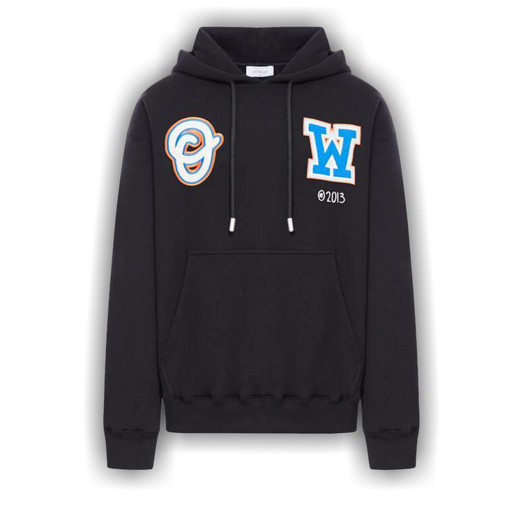 【Off-White】Varsity Patch Slim Hoodie/追跡可能/全国送料無料 Off-White Embroidered Patch Liberty Varsity Jacket | Saks