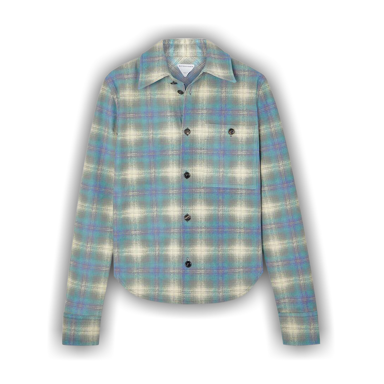 Buy Bottega Veneta Leather Check Flannel Shirt 'Multicolor/Light