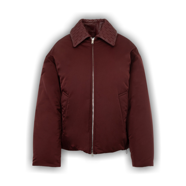 Buy Bottega Veneta Tech Nylon Puffer Jacket 'Burgundy