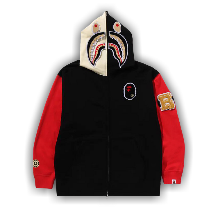 Buy BAPE Shark Full Zip Hoodie China 'Black' - 1K70 115 305 BLACK