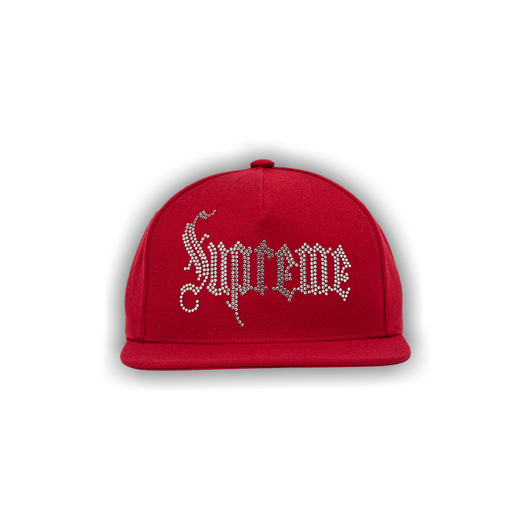 Buy Supreme Rhinestone 5-Panel 'Red' - FW24H109 RED | GOAT