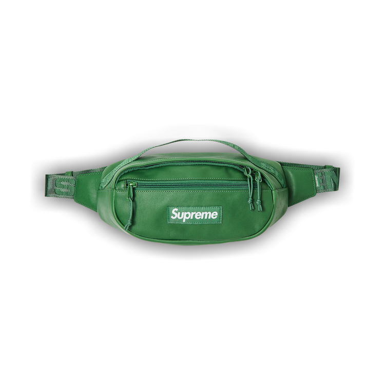Buy Supreme Leather Waist Bag 'Green' - FW24B43 GREEN | GOAT