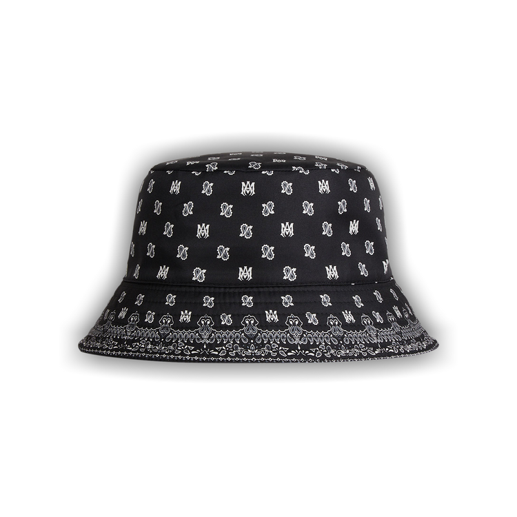 帽子 AMIRI 24AW Paisley Bucket Hat AMIRI Blue Paisley M.A. Blanket Bucket Hat Amiri
